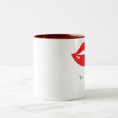 Mug de la mariée de gauche Lèvres rouges lustres (Centre)