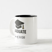 Mug de la promotion 2026 Cap & Tassel 🎓 (Devant gauche)