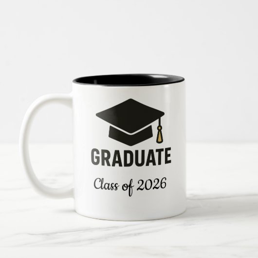Mug de la promotion 2026 Cap & Tassel 🎓 (Gauche)