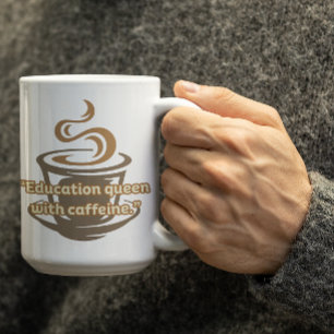 Mug de la Reine de l'Éducation Personnalisable Pou