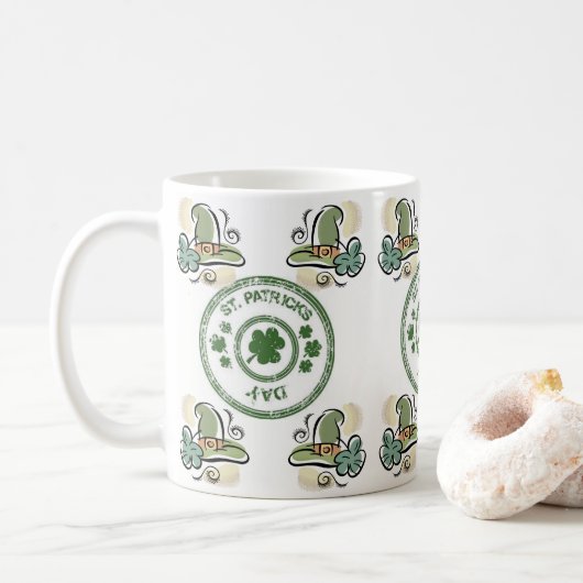Mug de la Saint Patrick (Avec donut)