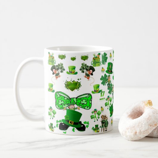 Mug de la Saint Patrick (Avec donut)