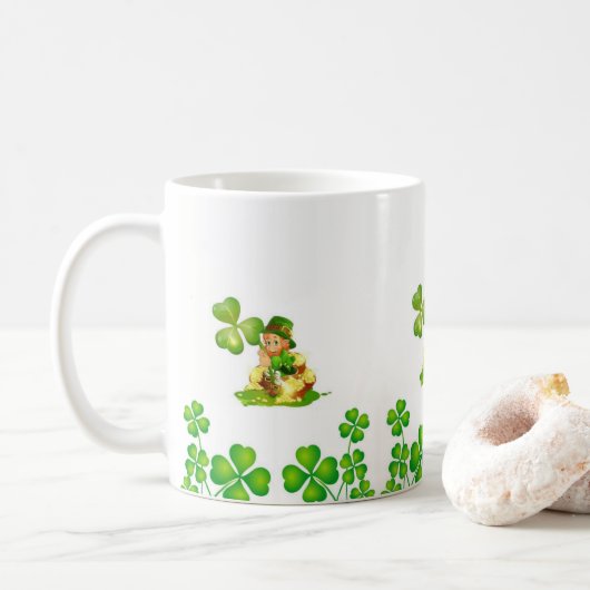 Mug de la Saint-Patrick (Avec donut)