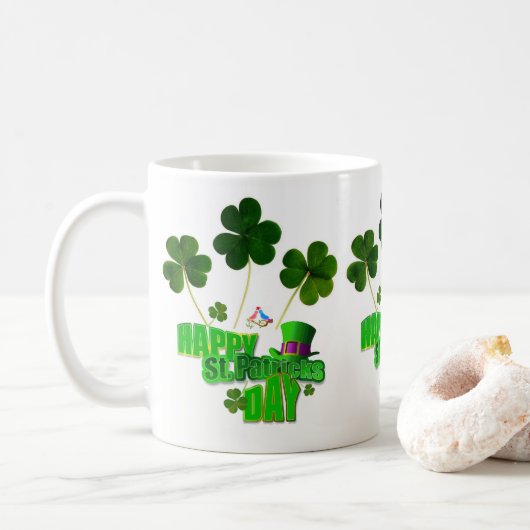 Mug de la Saint Patrick (Avec donut)