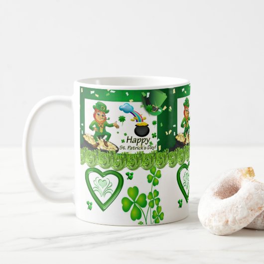Mug de la Saint Patrick (Avec donut)