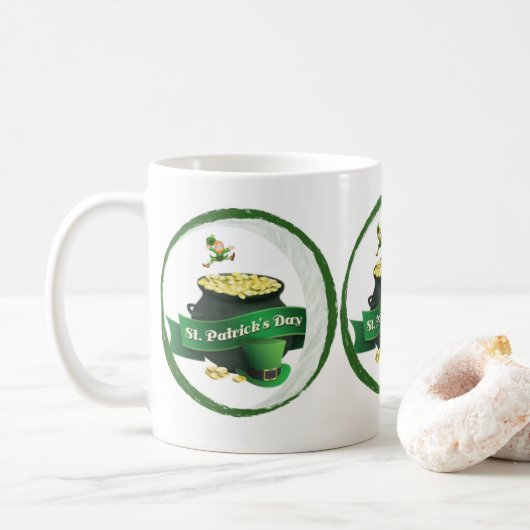 Mug de la Saint Patrick (Avec donut)
