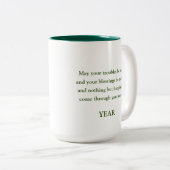 Mug de la Saint Patrick à deux tons personnalisabl (Devant droit)