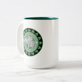 Mug de la Saint Patrick à deux tons personnalisabl (Devant gauche)