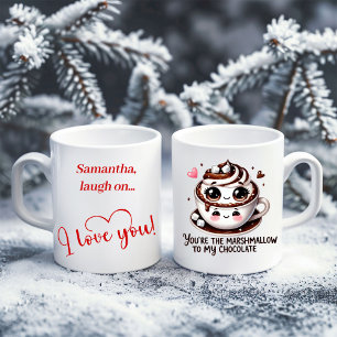Mug de la Saint-Valentin au nom personnalisé Cadea
