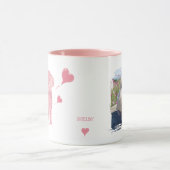 Mug de la Saint-Valentin avec photo de caniche per (Centre)