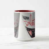 Mug de la Saint-Valentin avec plein de cœurs (Centre)
