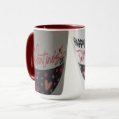 Mug de la Saint-Valentin avec plein de cœurs (Devant gauche)