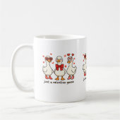 Mug de la Saint-Valentin avec une oie mignonne (Gauche)