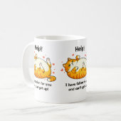 Mug de la Saint-Valentin Chat Drôle (Devant gauche)