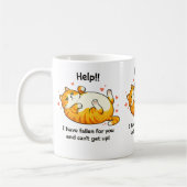 Mug de la Saint-Valentin Chat Drôle (Gauche)