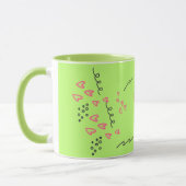 Mug de la Saint-Valentin Cœurs doux et tournesols (Gauche)