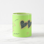 Mug de la Saint-Valentin Cœurs doux et tournesols (Centre)