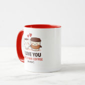 Mug de la Saint-Valentin drôle - Je t'aime (Devant gauche)