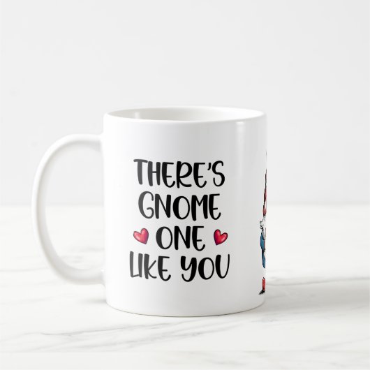 Mug de la Saint-Valentin Gnome Mignon (Gauche)