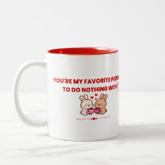 Mug de la Saint-Valentin Lapin Mignon Couple - Per