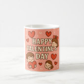 Mug de la Saint-Valentin ludique – Couple de dessi (Centre)