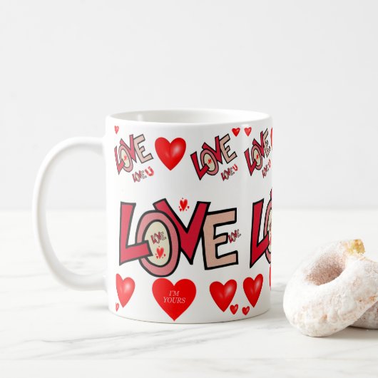 Mug de la Saint-Valentin Mugs (Avec donut)