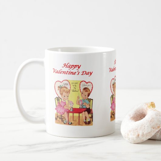 Mug de la Saint-Valentin Mugs (Avec donut)