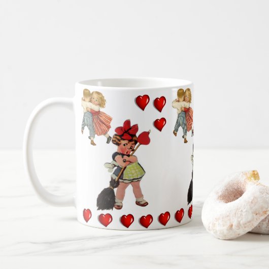 Mug de la Saint-Valentin Mugs (Avec donut)