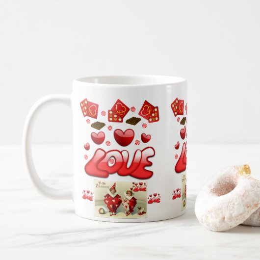 Mug de la Saint-Valentin Mugs (Avec donut)