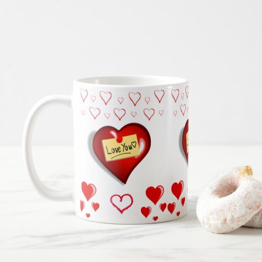 Mug de la Saint-Valentin Mugs (Avec donut)