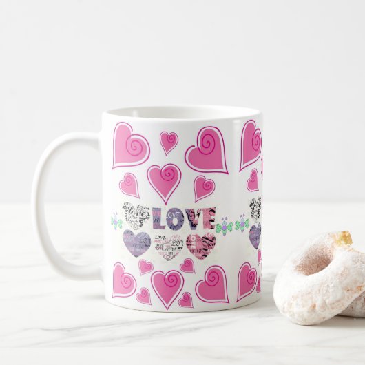 Mug de la Saint-Valentin Mugs (Avec donut)