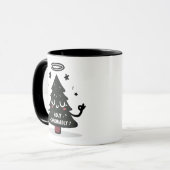 Mug de la sainte Chrismaroly avec un arbre de Noël (Devant gauche)