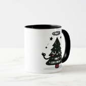 Mug de la sainte Chrismaroly avec un arbre de Noël (Devant droit)
