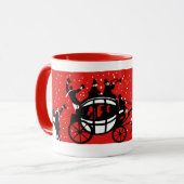 Mug de la scène de neige des années 1940 (Devant gauche)