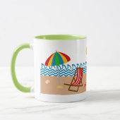 Mug de la scène de plage (Gauche)