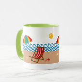 Mug de la scène de plage (Devant gauche)