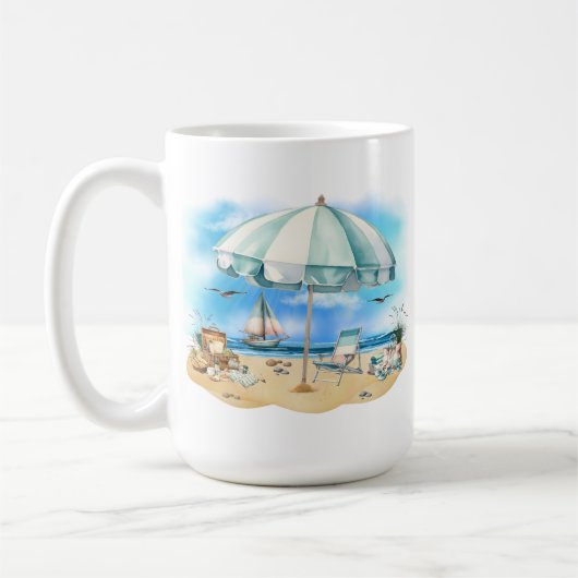 Mug de la scène de plage (Gauche)