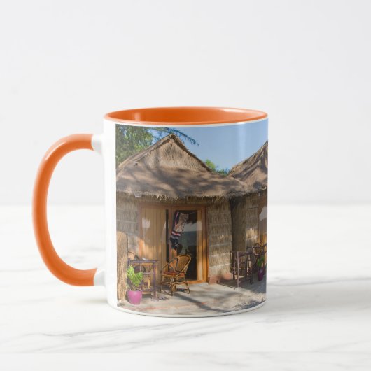 Mug de la scène de plage tropicale (Gauche)