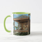 Mug de la scène de plage tropicale (Gauche)