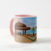 Mug de la scène de plage tropicale (Devant gauche)