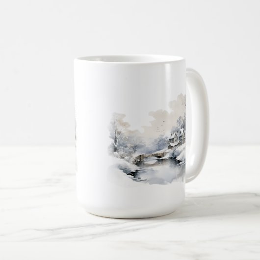 Mug de la scène d'hiver (Devant droit)