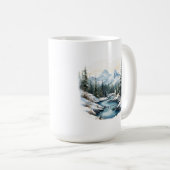 Mug de la scène d'hiver (Devant droit)