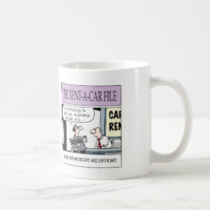 Mug de la société de location de voiture