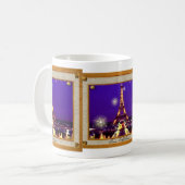 Mug de la tour Eiffel encadrée (Devant gauche)