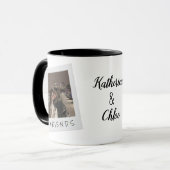 Mug de l'amitié personnalisé avec photo et noms (Devant gauche)