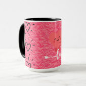 Mug de l'amour de la Saint-Valentin – Design de cœ (Devant gauche)