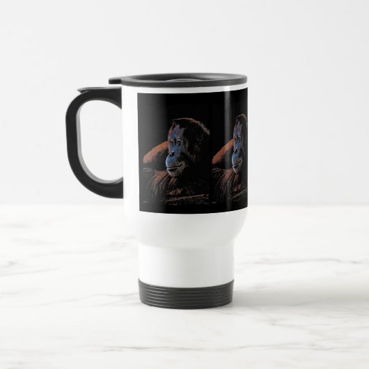 Mug de l'amoureuse des animaux de l'Orangutan (Gauche)