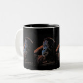 Mug de l'amoureuse des animaux de l'Orangutan (Devant gauche)