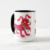Mug de l'Amoureux des chiens - Design de chien mig (Devant gauche)