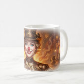 Mug de l'animateur de cirque Steampunk en feu Clow (Devant droit)